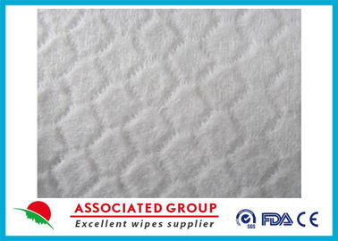 پارچه نبافته ضد استاتیک سفید Spunlace برای دستمال مرطوب، اندازه سفارشی