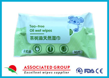 دستمال مرطوب مرطوب طبیعی چای - روغن درخت با دو سال ضمانت حمل آسان