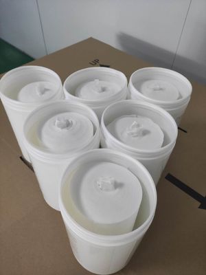 100 عدد دستمال مرطوب خشک برای دستمال مرطوب الکلی تولید کننده OEM در قوطی